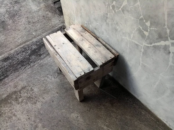 Photo Simple Small Chair Made Wood — Fotografia de Stock