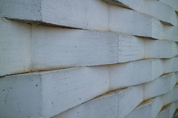 Una Foto Una Pared Ladrillos Blancos Dispuestos Zig Zag — Foto de Stock