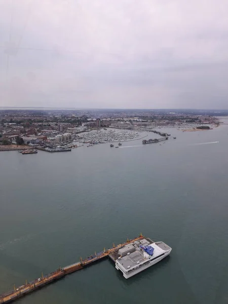 View Gosport Spinnaker Tower Portsmouth Harbour Telifsiz Stok Fotoğraflar