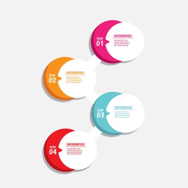 Simgeli ve 5 basamaklı bilgi tasarımı. İnce çizgi vektörü. Bilgi işlem iş konsepti. Bilgi grafikleri, akış grafikleri, sunumlar, web siteleri, afişler, yazılı materyaller için kullanılabilir.