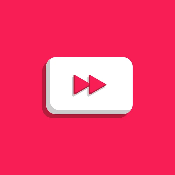 Video Player Web Page Play Button Video Streaming Multimedia Concept — Stock Vector