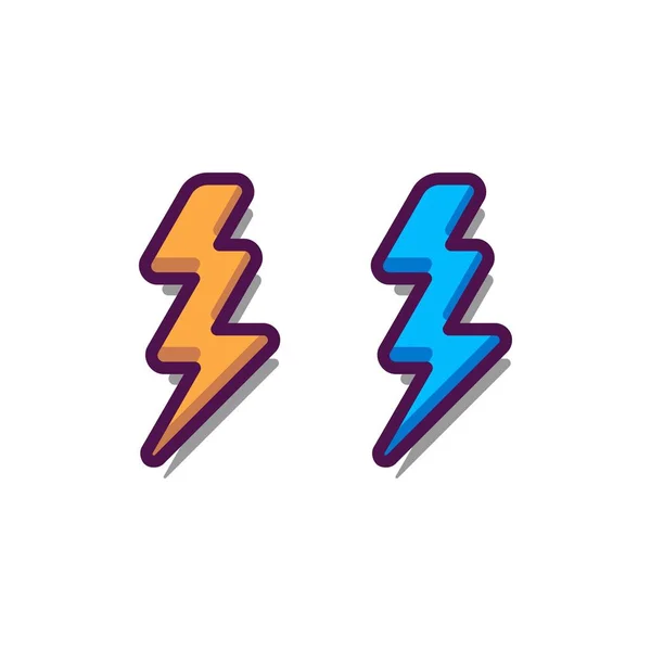 Lightning Bolt Icon Energy Electricity Symbol Lightning Bolt Icon Game — Stockový vektor