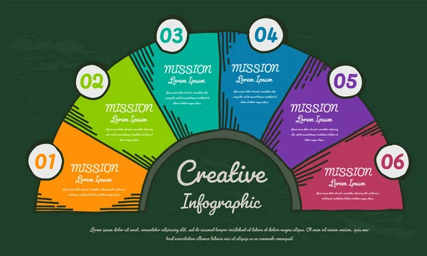 Modèle Infographie Avec Option Numéros Peut Être Utilisé Pour Mise — Image vectorielle