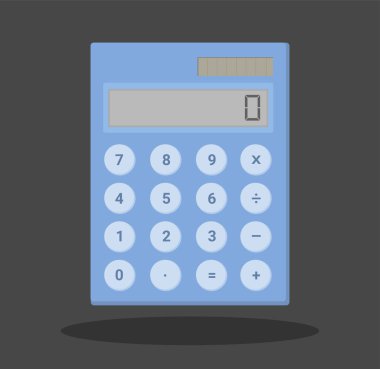 Düz hesap makinesi, finans, iş, ticaret, ofis ve eğitim için taşınabilir bir hesaplama aracı.