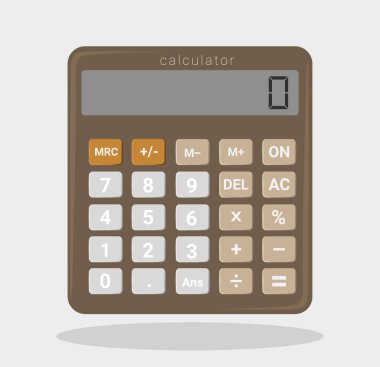 Düz hesap makinesi, finans, iş, ticaret, ofis ve eğitim için taşınabilir bir hesaplama aracı.