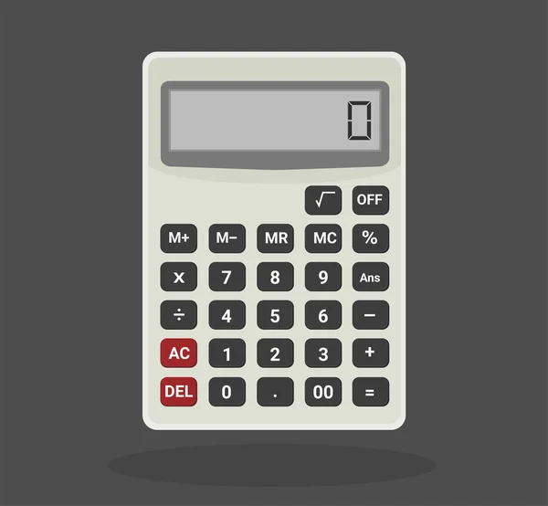 Calculatrice Plat Calculatrices Poche Pour Finance Les Affaires Les Mathématiques — Image vectorielle