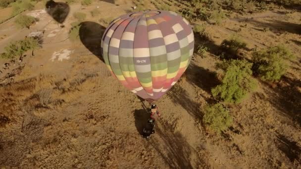Belle Vue Aérienne Pyramide Soleil Avec Lever Soleil Ballons Air — Video