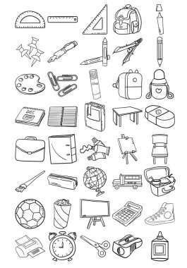 Uzay Elleri Çizili Çizgi Çizgi Çizgisi Çizimi