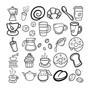 Uzay Elleri Çizili Çizgi Çizgi Çizgisi Çizimi