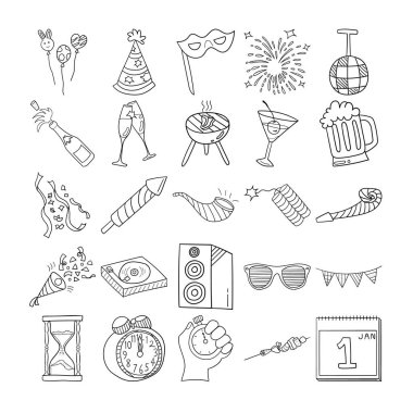 Uzay Elleri Çizili Çizgi Çizgi Çizgisi Çizimi