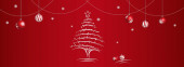 Veselé Vánoce a šťastný nový rok. Rekreační design pro blahopřání, banner, plakát k oslavě, pozvánka na večírek. Vektorová ilustrace
