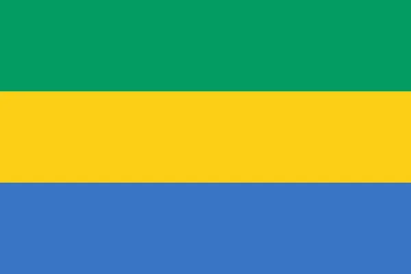 Bandera Abstracta Gabón Ilustración Vectorial — Vector de stock
