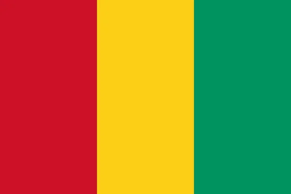 Abstrakt Guineas Flagga Vektorillustration — Stock vektor