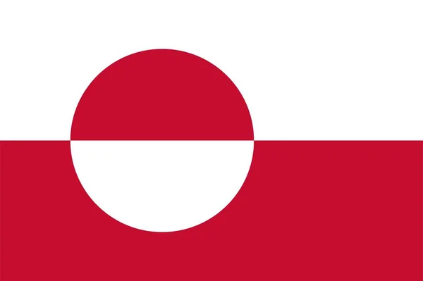 Abstrakte Flagge Grönlands Vektorillustration — Stockvektor