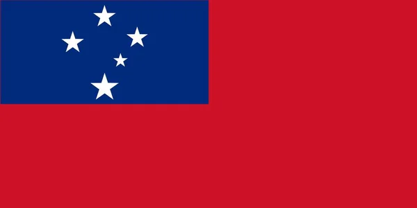 Bandiera Astratta Samoa Illustrazione Vettoriale — Vettoriale Stock