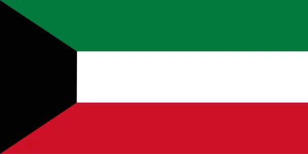 科威特国旗摘要 矢量说明 — 图库矢量图片