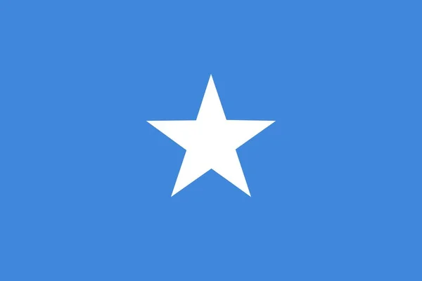 ソマリアの国旗 ベクターイラスト — ストックベクタ