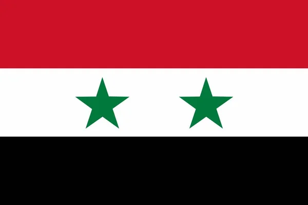 Abstracte Vlag Van Syrië Vectorillustratie — Stockvector