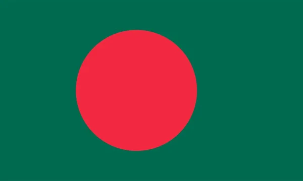 Bangladeş Soyut Bayrağı Vektör Illüstrasyonu — Stok Vektör