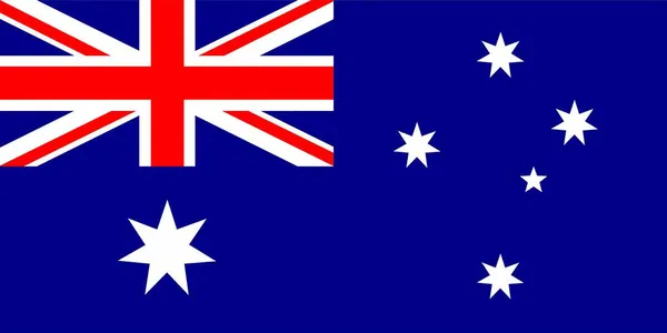 澳大利亚国旗摘要 矢量说明 — 图库矢量图片