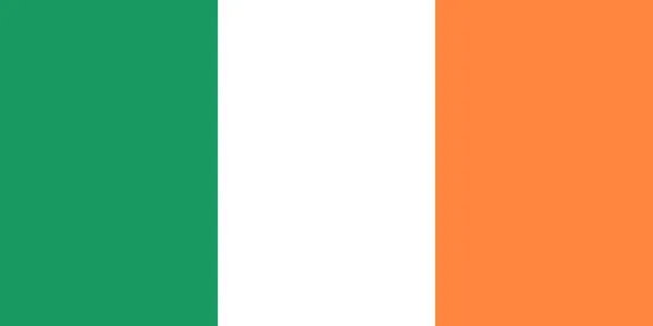 Bandera Abstracta Irlanda Ilustración Vectorial — Vector de stock