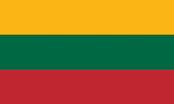 Bandera Abstracta Lituania Ilustración Vectorial — Vector de stock
