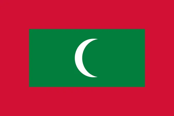 Abstract Flag Maldives Vector Illustration — Stock Vector