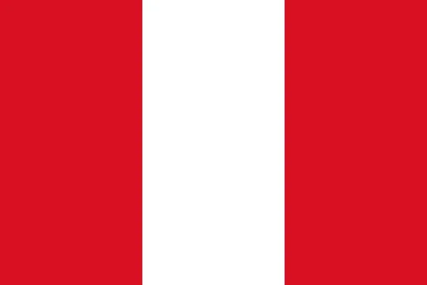 ペルーの国旗 ベクターイラスト — ストックベクタ