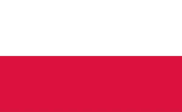 Resumo Bandeira Polônia Ilustração Vetorial —  Vetores de Stock