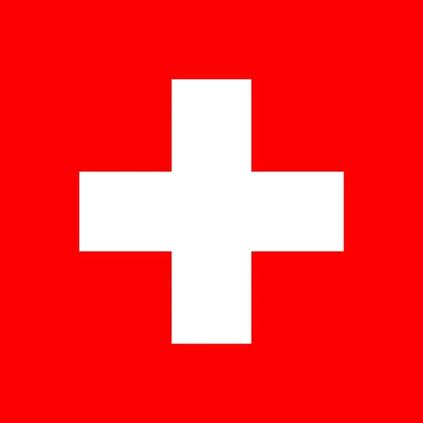 Abstrakte Flagge Der Schweiz Vektorillustration — Stockvektor