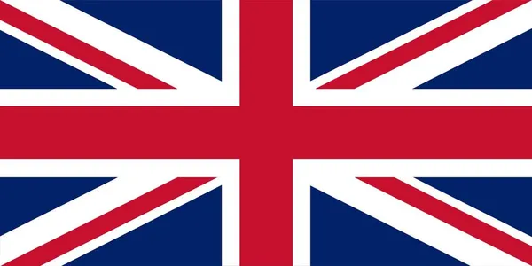 Abstrakte Flagge Des Vereinigten Königreichs Vektorillustration — Stockvektor