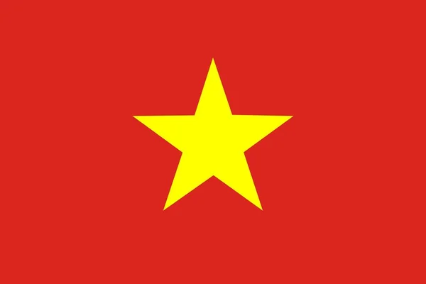 概要ベトナムの国旗 ベクターイラスト — ストックベクタ