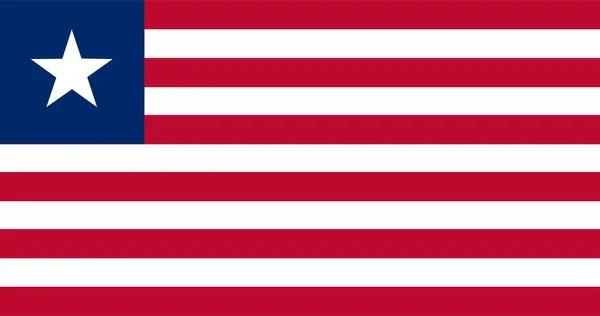 Liberya Nın Soyut Bayrağı Vektör Illüstrasyonu — Stok Vektör