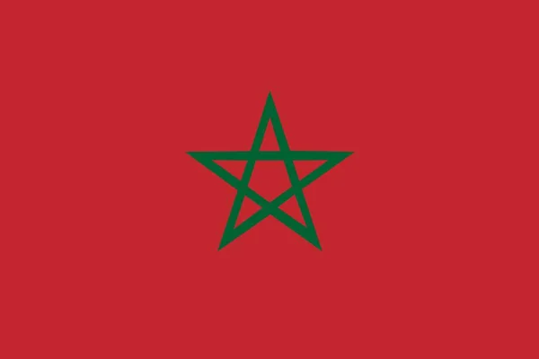 모로코의 국기를 일러스트 — 스톡 벡터