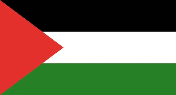 Abstracte Vlag Van Palestina Vectorillustratie — Stockvector