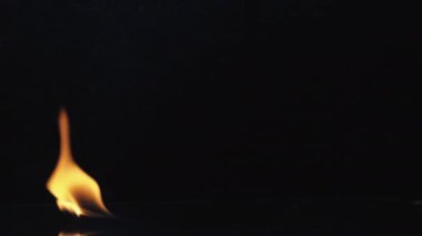 Fire is burning. It is brighter.