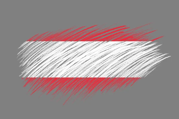 Флаг Австрии Фоне Кисти Винтажного Стиля — стоковое фото