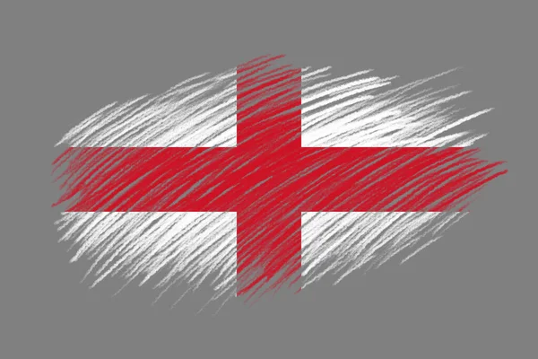 Flagge Von England Auf Pinsel Hintergrund Vintage Stil — Stockfoto