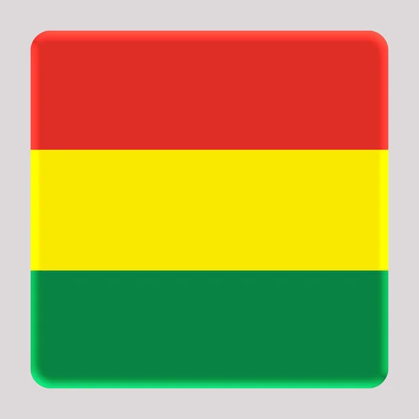 Vlag Van Bolivia Een Avatar Vierkante Achtergrond — Stockfoto