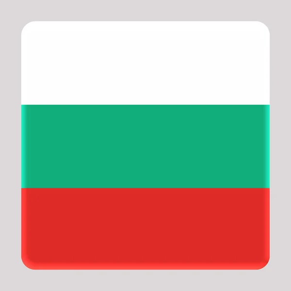Флаг Болгарии Квадратном Фоне Аватара — стоковое фото