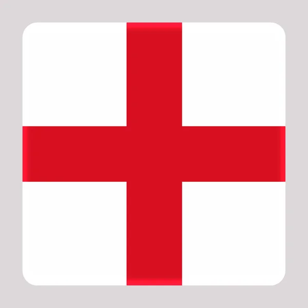 Bandeira Inglaterra Fundo Quadrado Avatar — Fotografia de Stock