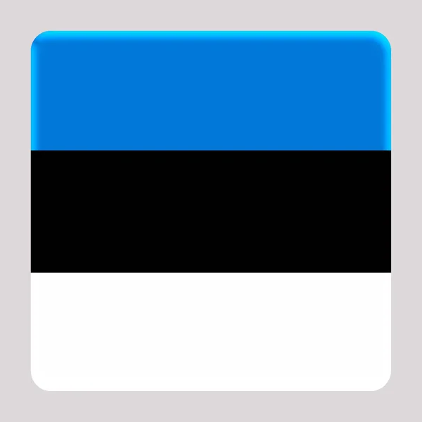 Vlajka Estonska Avatar Náměstí Pozadí — Stock fotografie