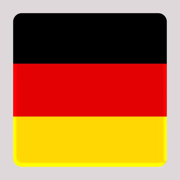 Flag Germany Avatar Square Background — Stock Photo, Image