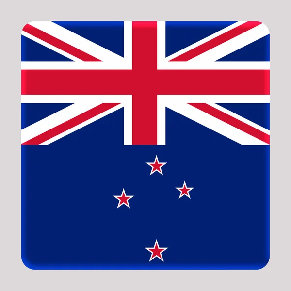 立方背景下的新西兰3D国旗 — 图库照片
