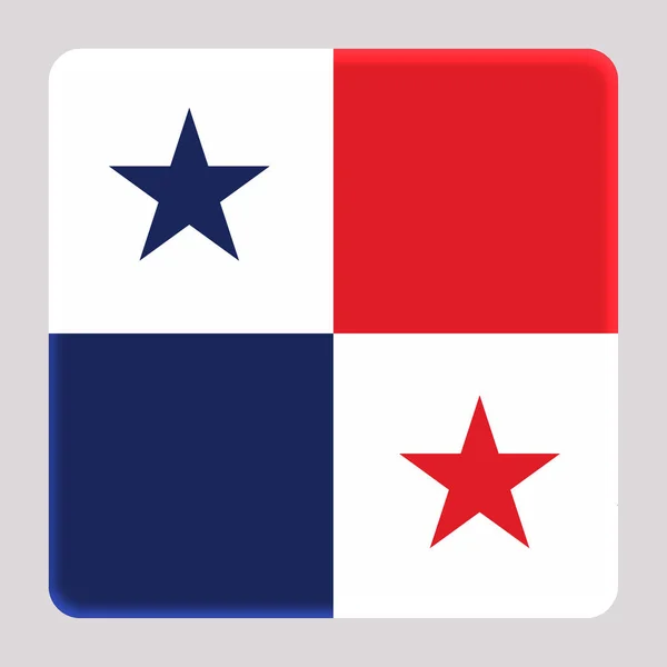 Flag Panama Avatar Square Background — Stock Photo, Image