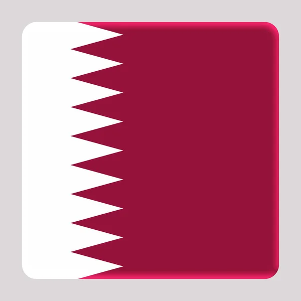 Flag Qatar Avatar Square Background — Stock Photo, Image