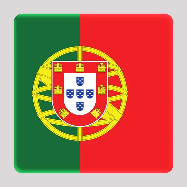 Flagge Von Portugal Auf Einem Avatarquadrat Hintergrund — Stockfoto