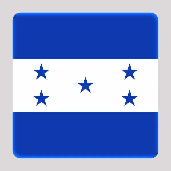 Bandera Honduras Sobre Fondo Cuadrado Avatar —  Fotos de Stock