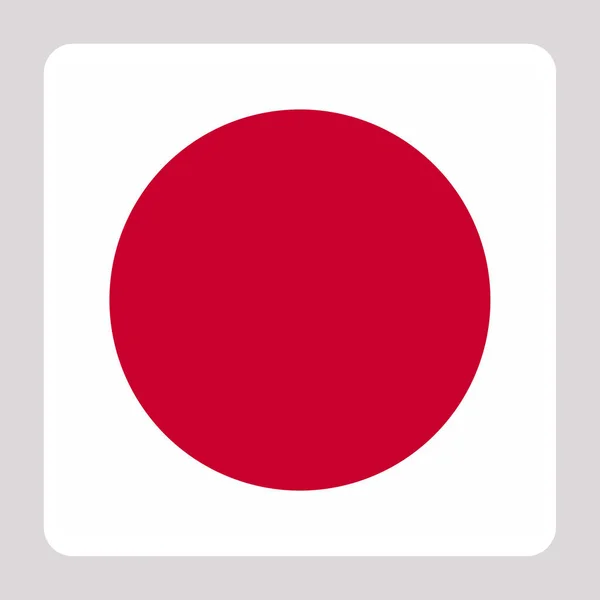 Drapelul Japoniei Fundal Pătrat Avatar — Fotografie, imagine de stoc