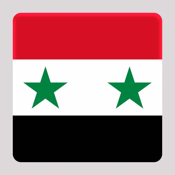 Flagge Von Syrien Auf Einem Avatarquadrat Hintergrund — Stockfoto